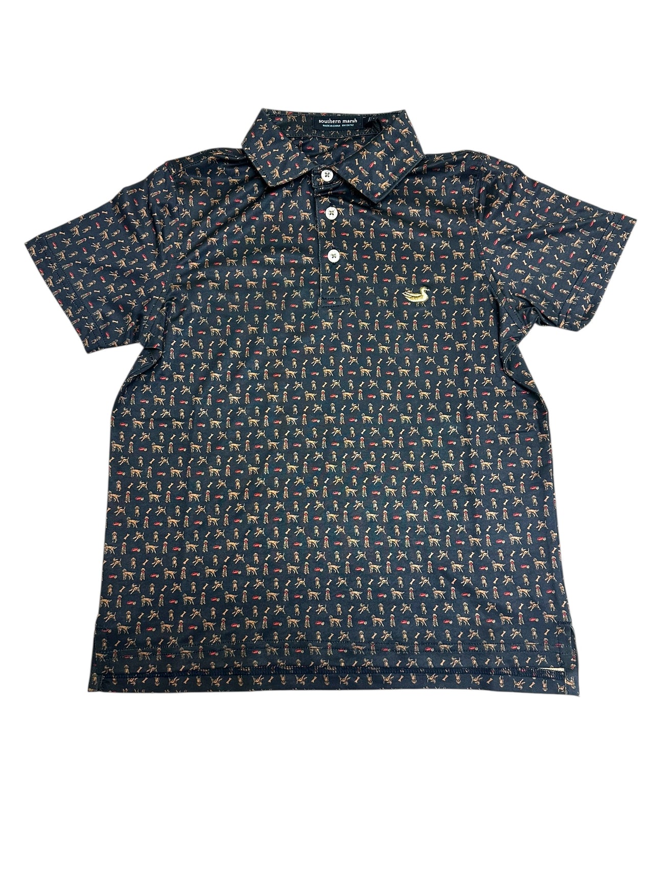 Southern Marsh Youth Mans Best Friend Polo Golden Doodle Navy  YPDG-2 5208