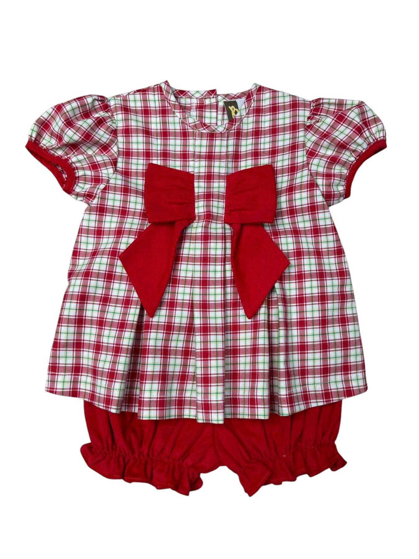 Banana Split Kenzie Bloomer Set Christmas Plaid FW25-276 5207