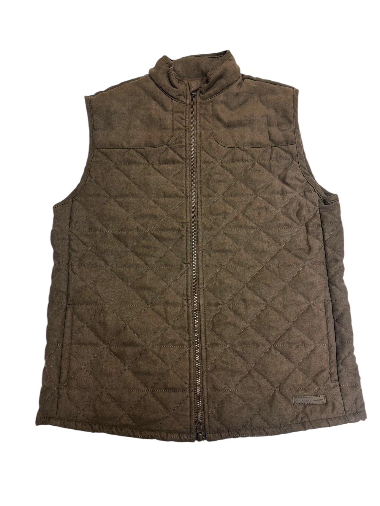 Southern Marsh Youth Lawrence Quilted Vest Stone Brown YOLQV 5208