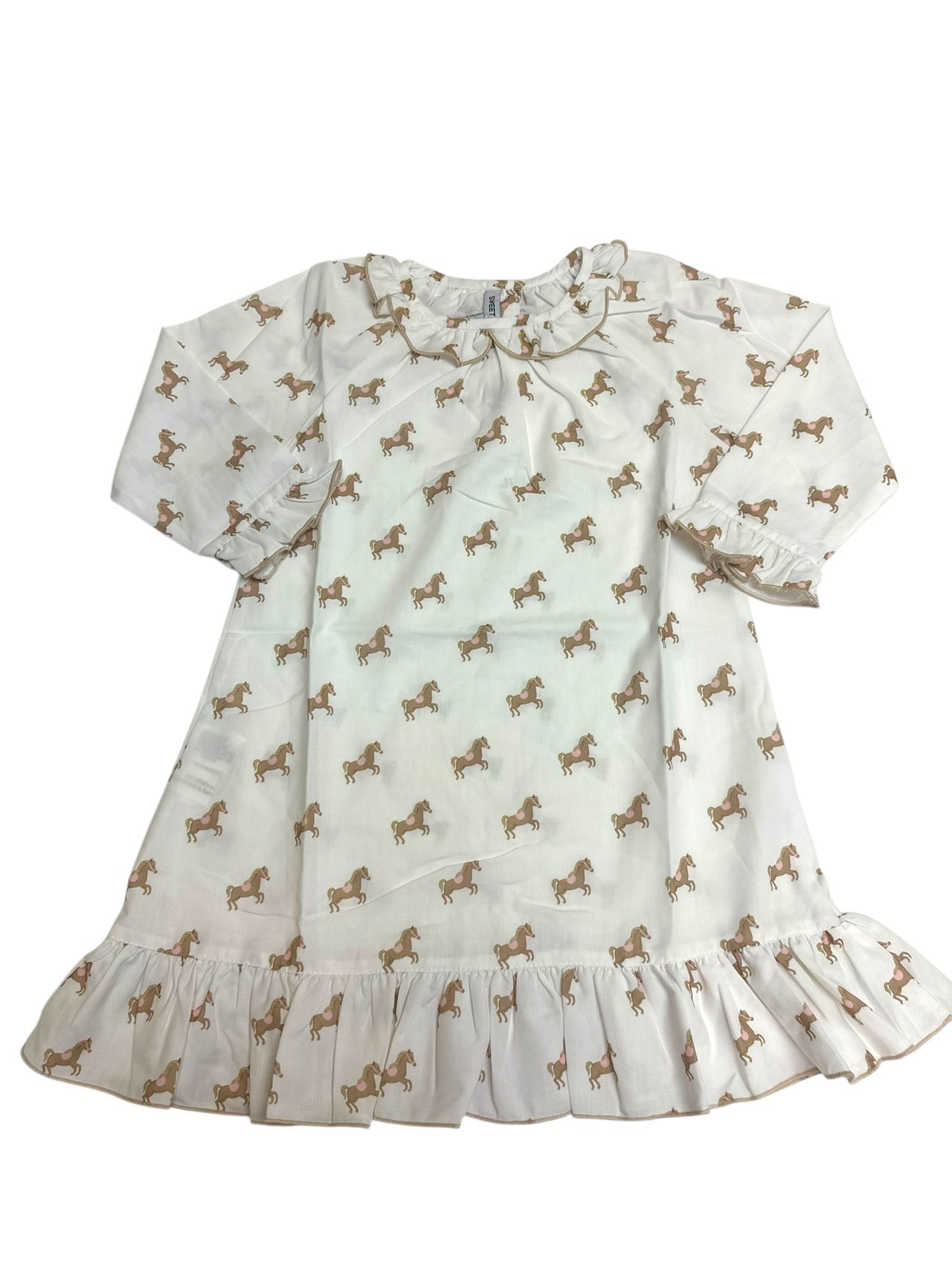 Sweet Dreams Horses & Pink Saddle Print Gown 5208