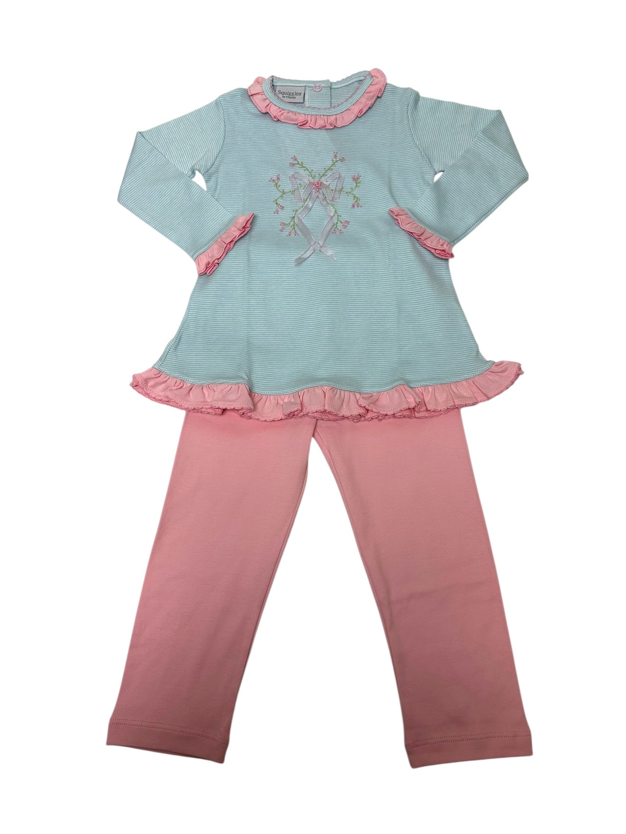 Squiggles Top 55MS/04 Ruffles Trim and Leggings Whispy Bow 113L/683/55MS 5207