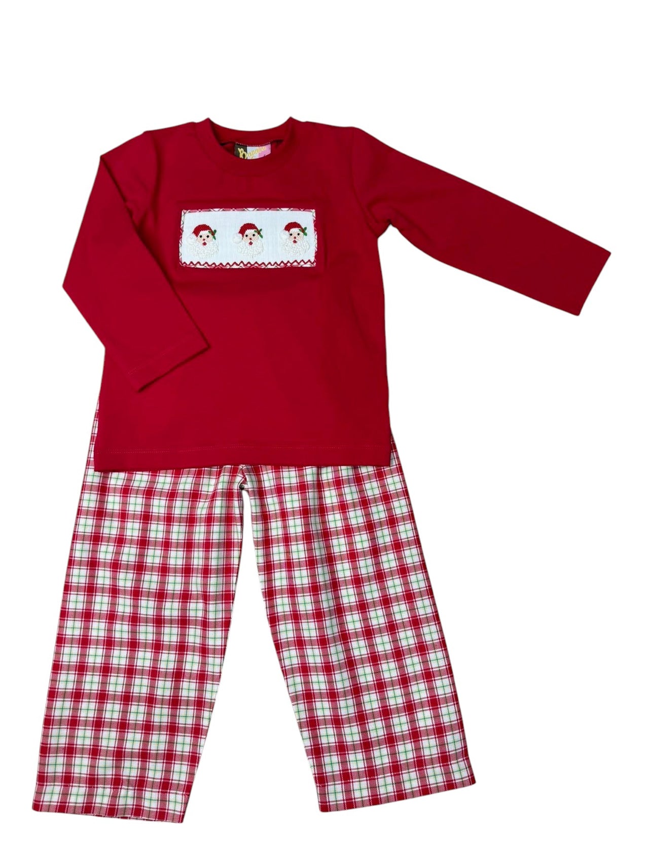Banana Split Ho Ho Ho Smocked Boys Pant Set FW25-203 5207