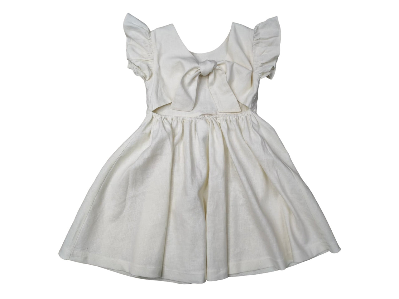 Banana Split White Linen Gabrielle Dress 305 5201