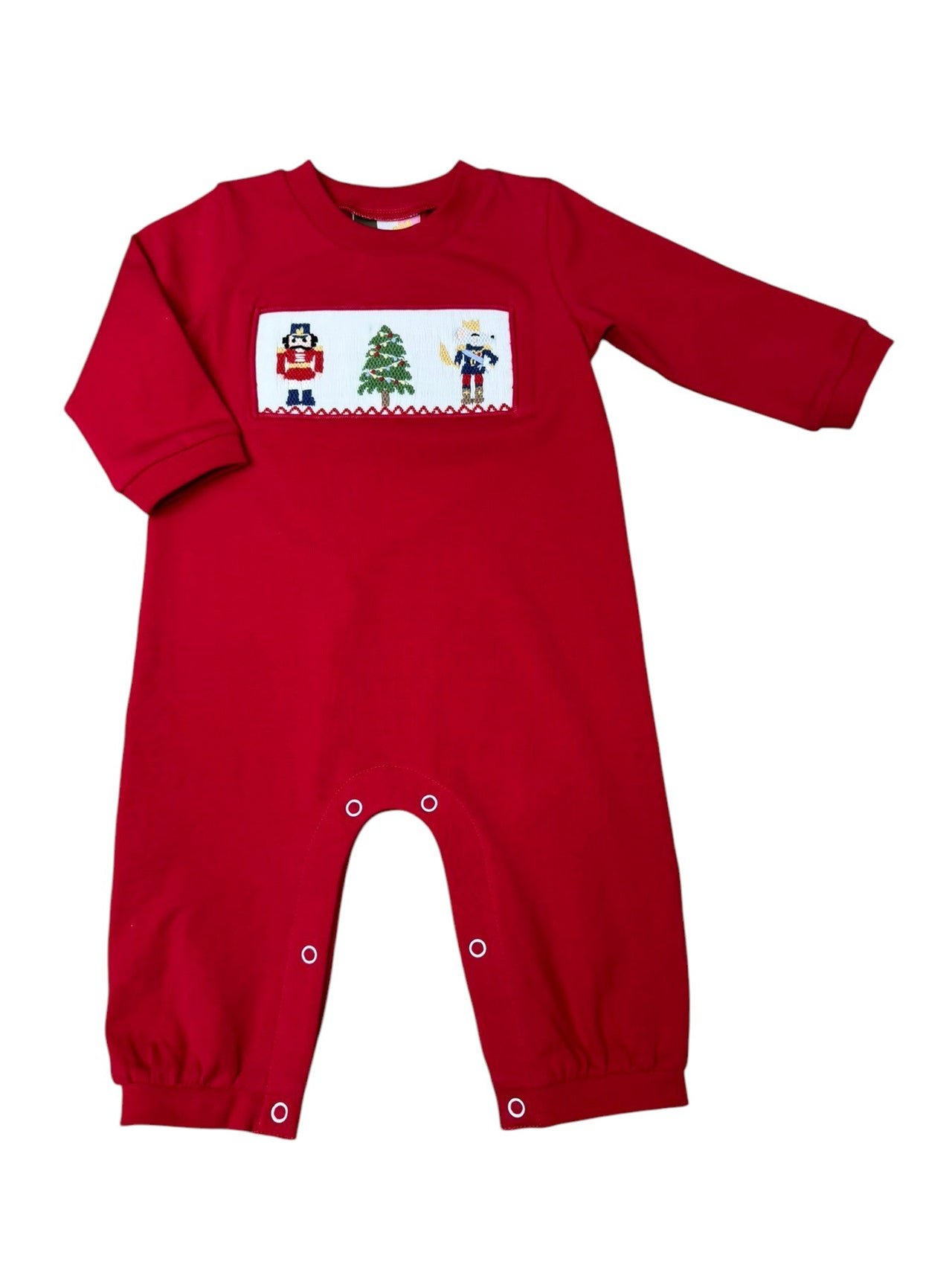 Banana Split Nutcracker Smocked Boys Romper FW25-217 5207