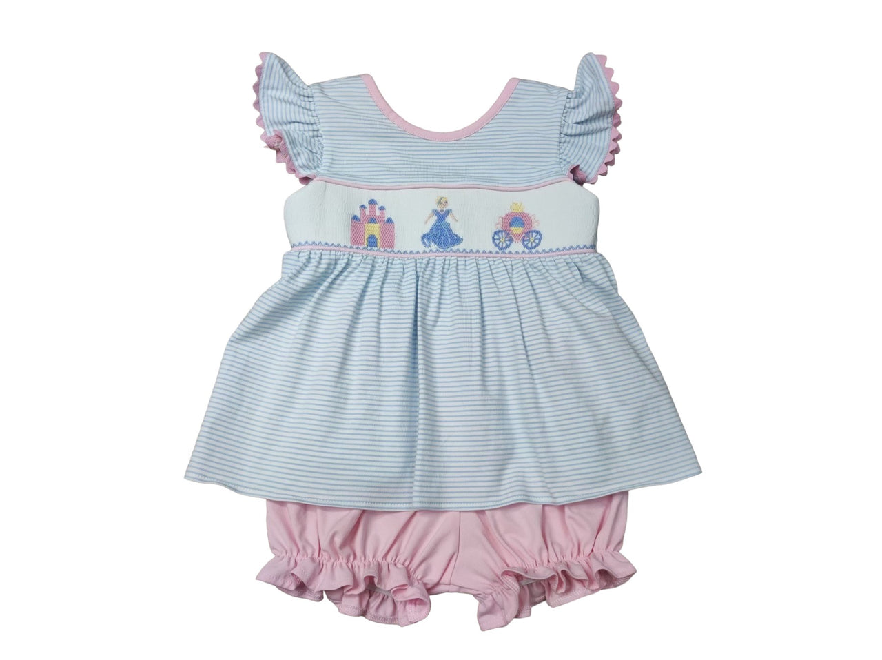 Three Sisters Princess Smocked Bloomer Set 749 5201