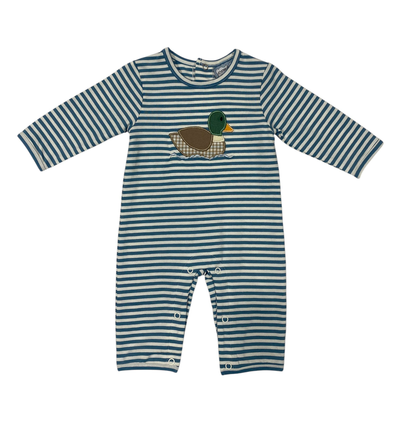Three Sisters Duck Applique Boys Romper 877 5208