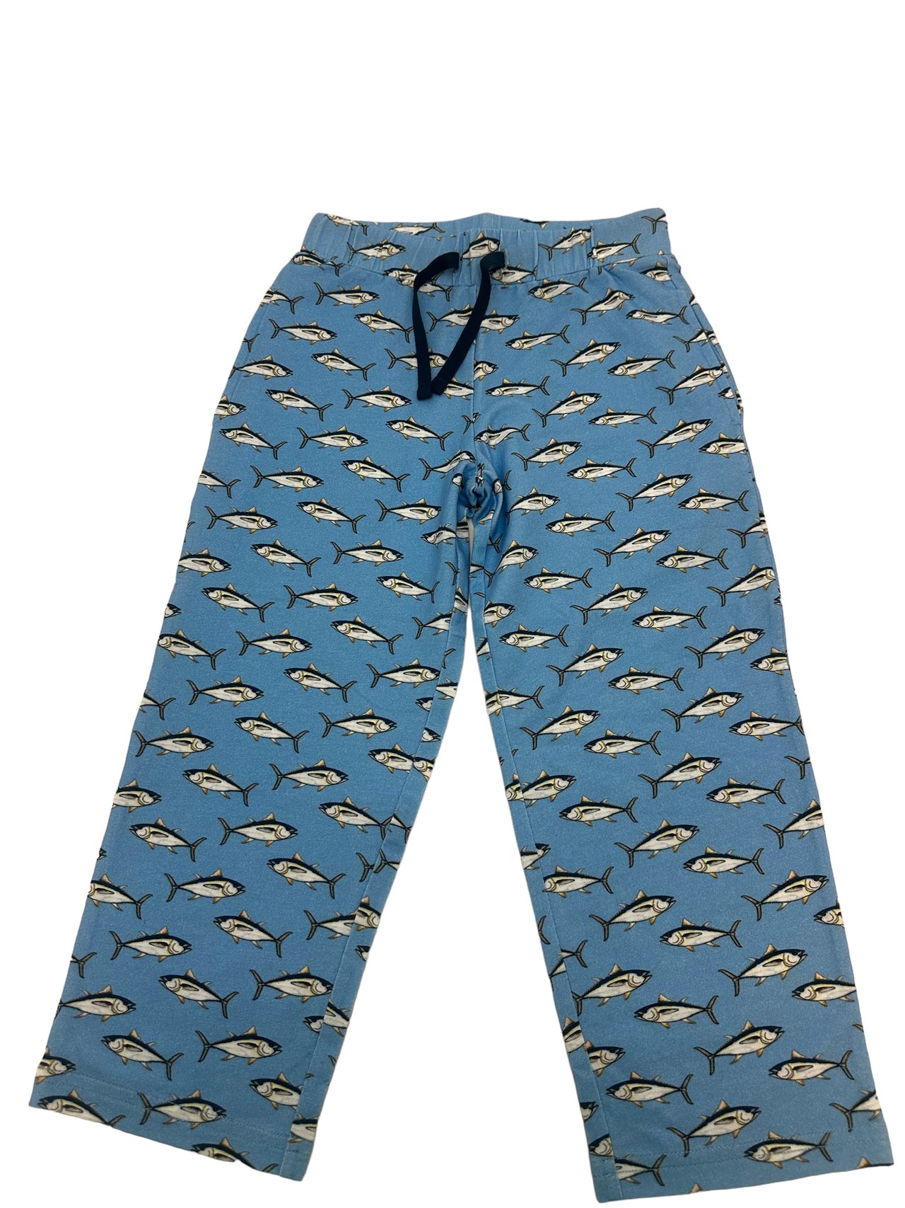 Prodoh Powder Blue Fish Print Lounge Life Pant 5108