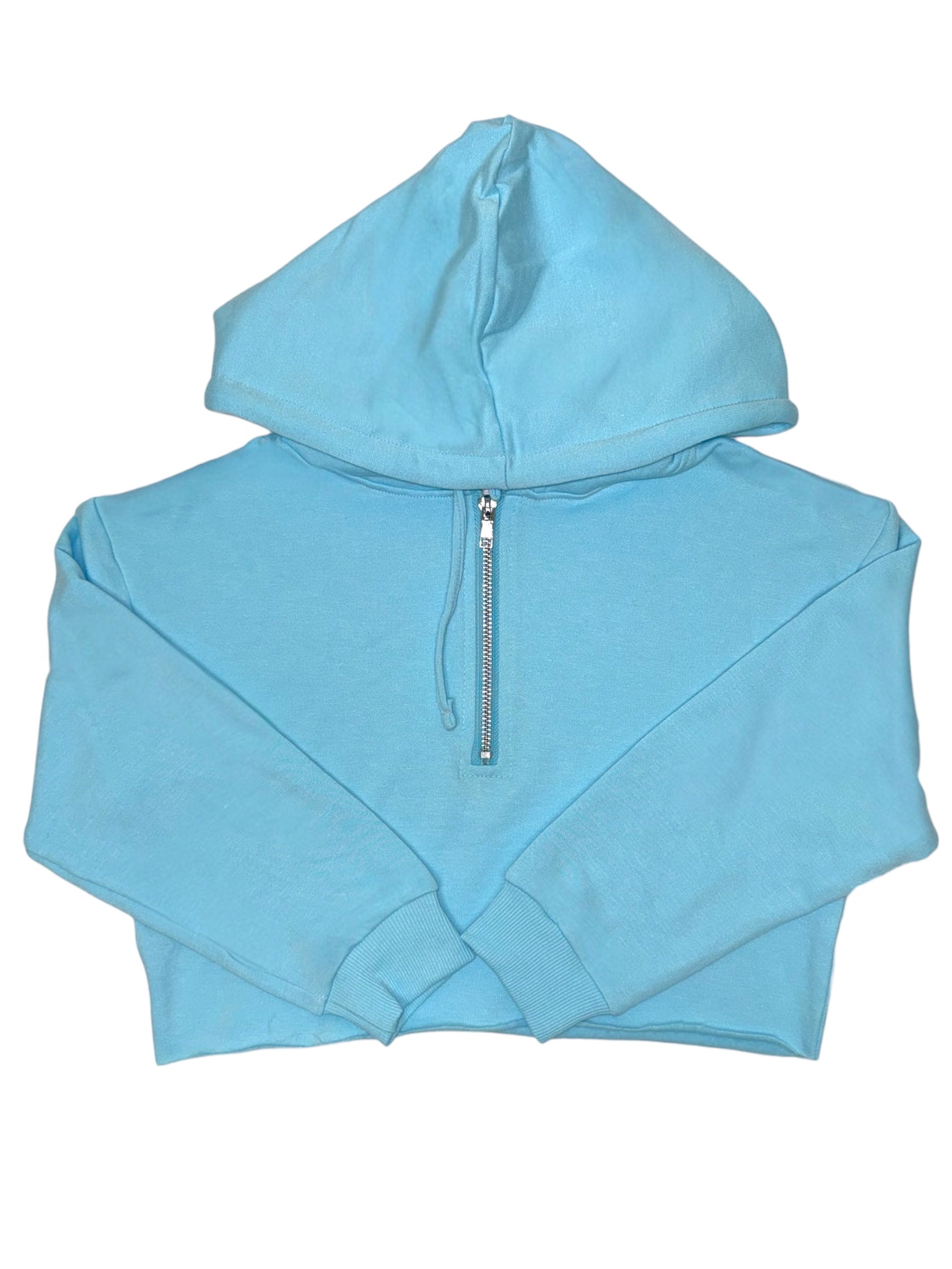 Suzette Soft Cloud Crop Half Zip Hoodie 5303