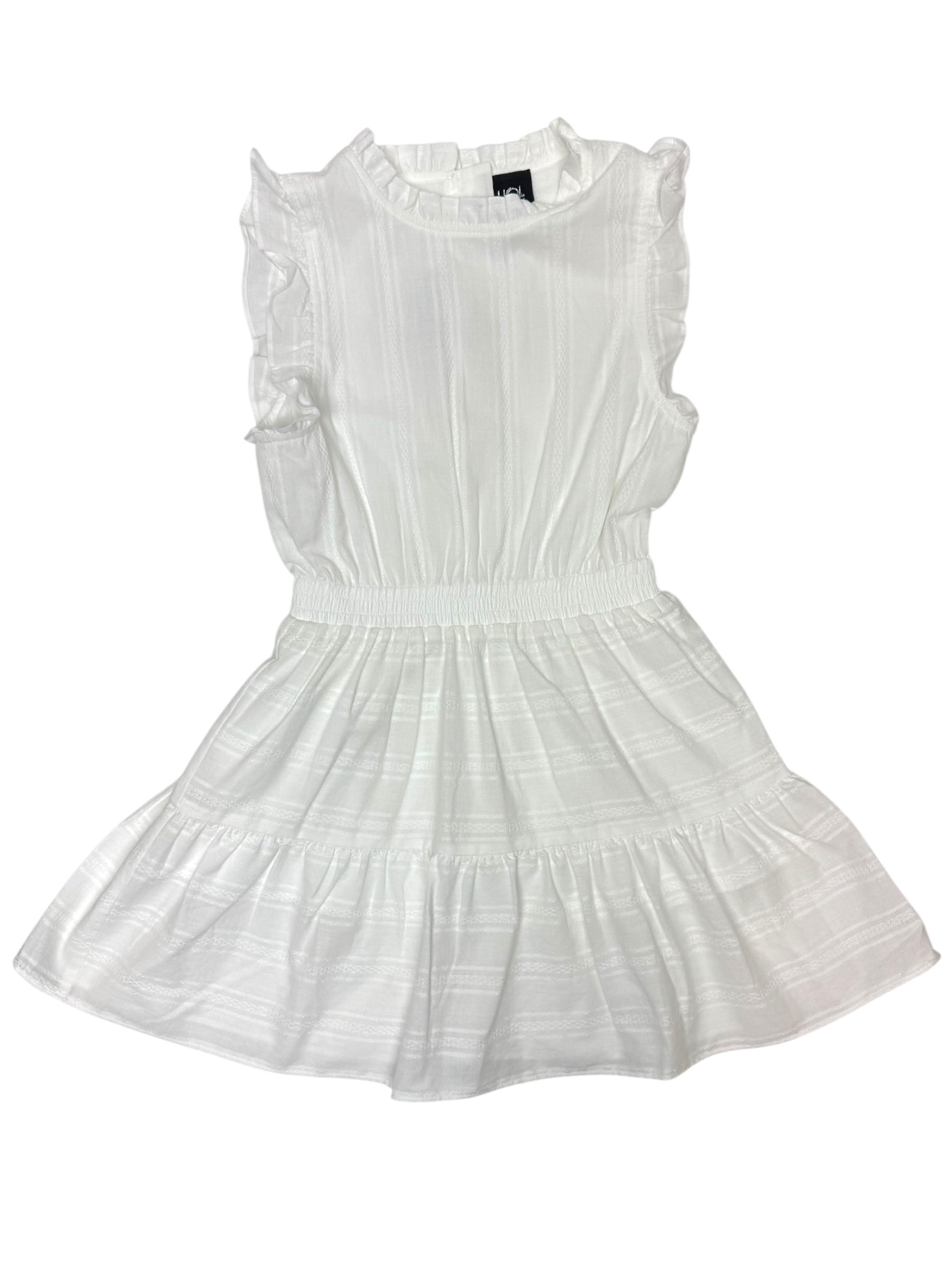 Little Olin Ruffle Shoulder Sleeveless Dress A11