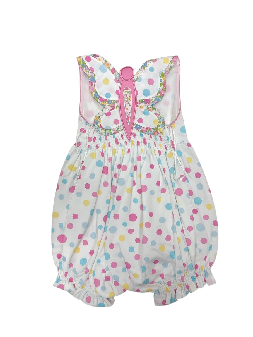 Cotton Kids Polka Dot Butterfly Romper CK5237