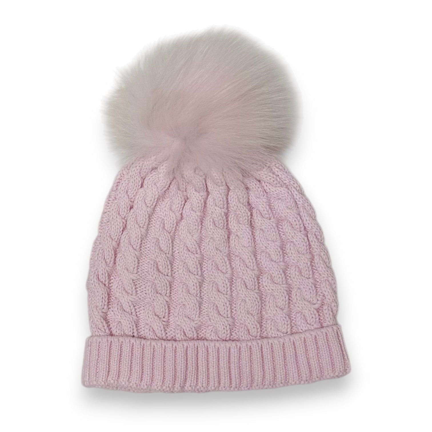 Mi Lucero Cable Tobaggan Hat W/Pom pink/pink U26220 5308