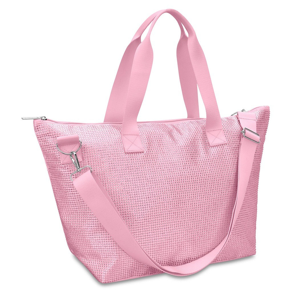 Iscream Pink Rhinestone Overnight Bag