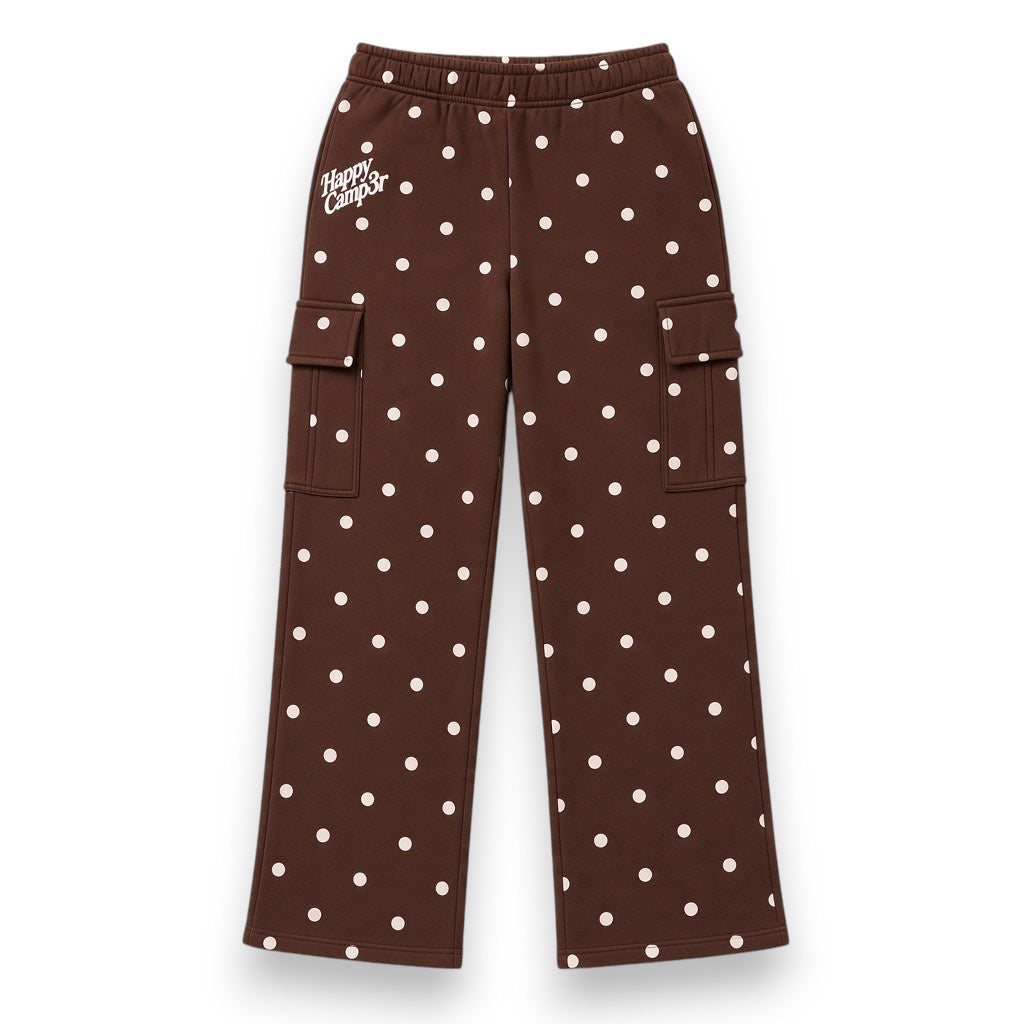 Happy Camper Cocoa Dot Youth Sweatpants Espresso Y500P85 5309