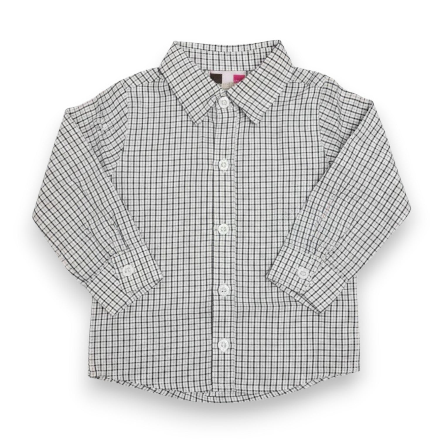 Banana Split Green & Red Plaid Boys Button Down 421