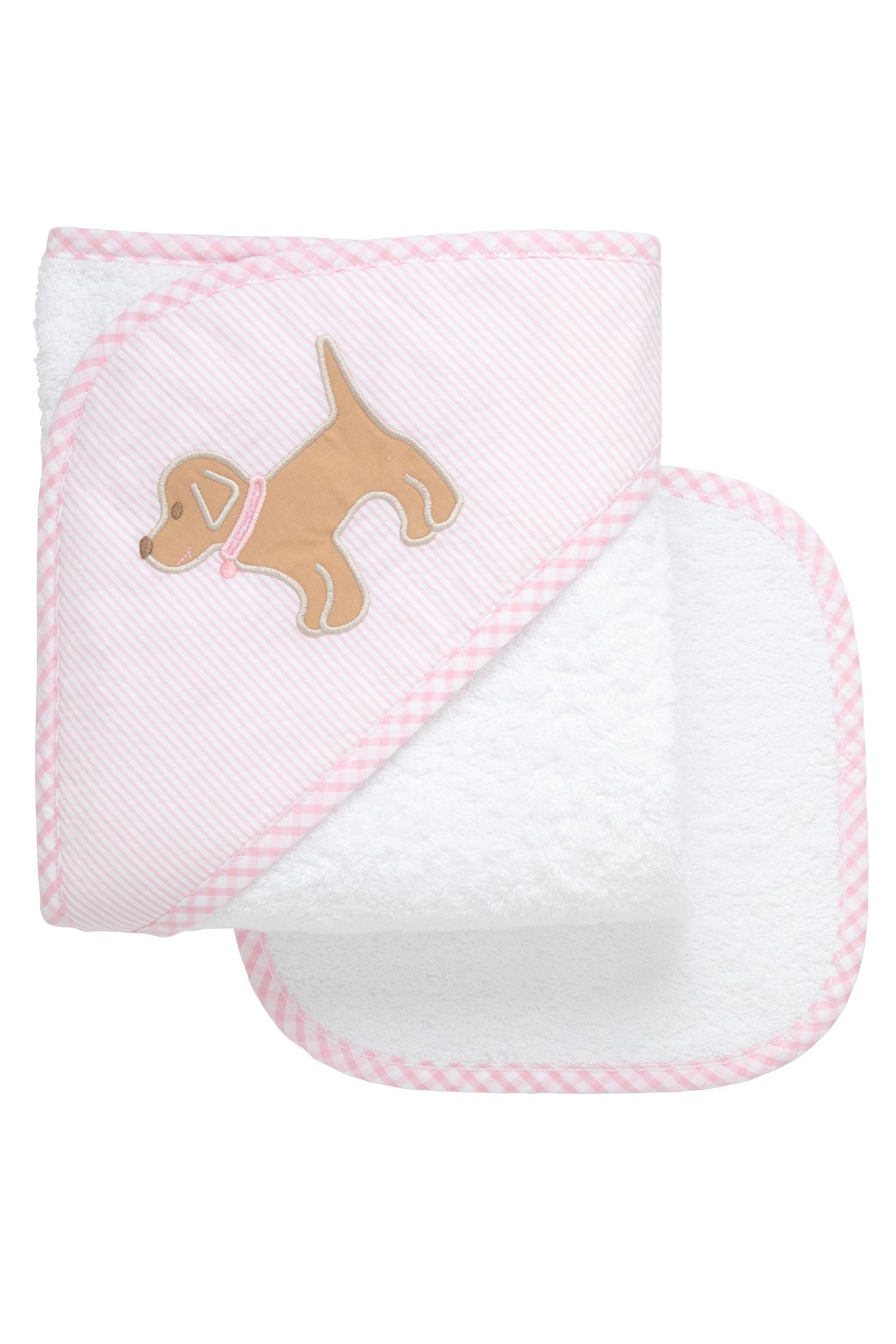 3 Marthas applique hooded towel set NEW