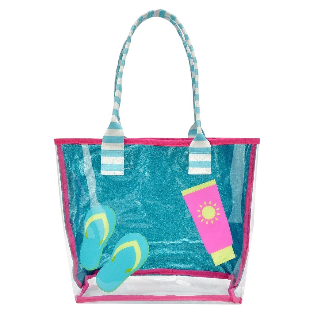 Iscream Pool Party Clear Tote 2 Piece