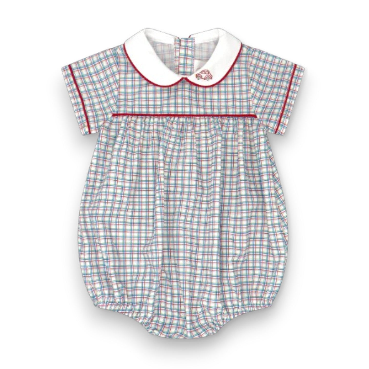Lullaby Set Covington Bubble Primary Plaid Cars 5306