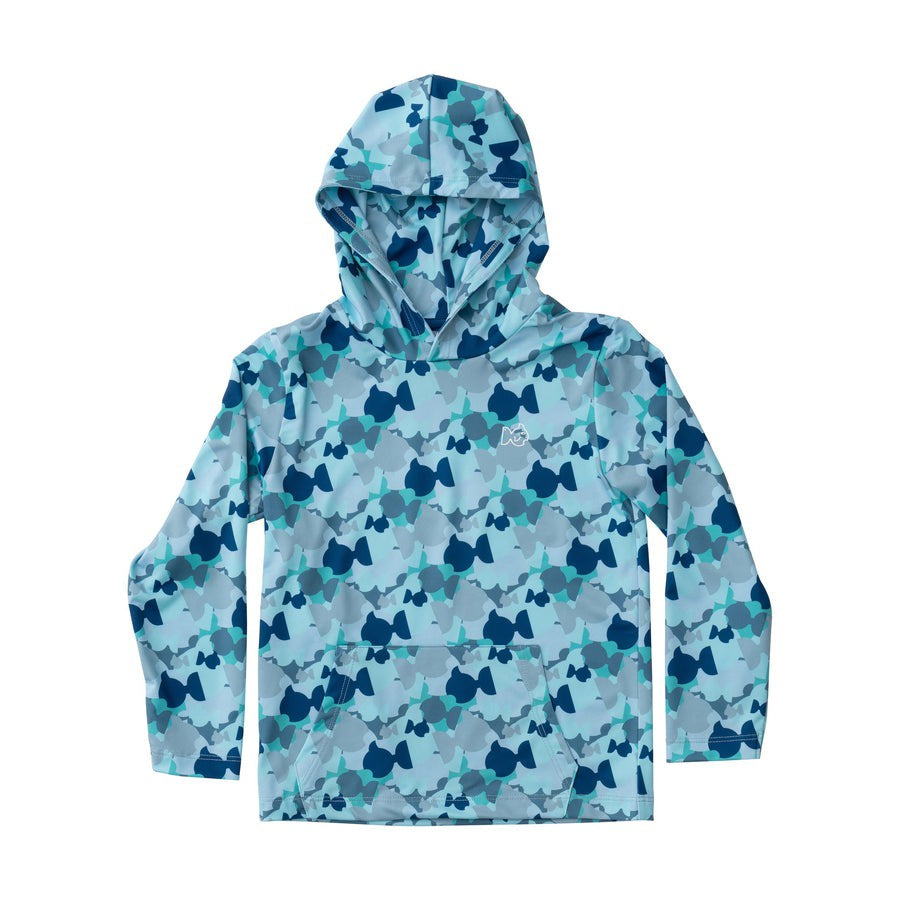 Prodoh Fish Camo Kids Pro Performance Hoodie Fishing T-Shirt 1PD0020S25 5202