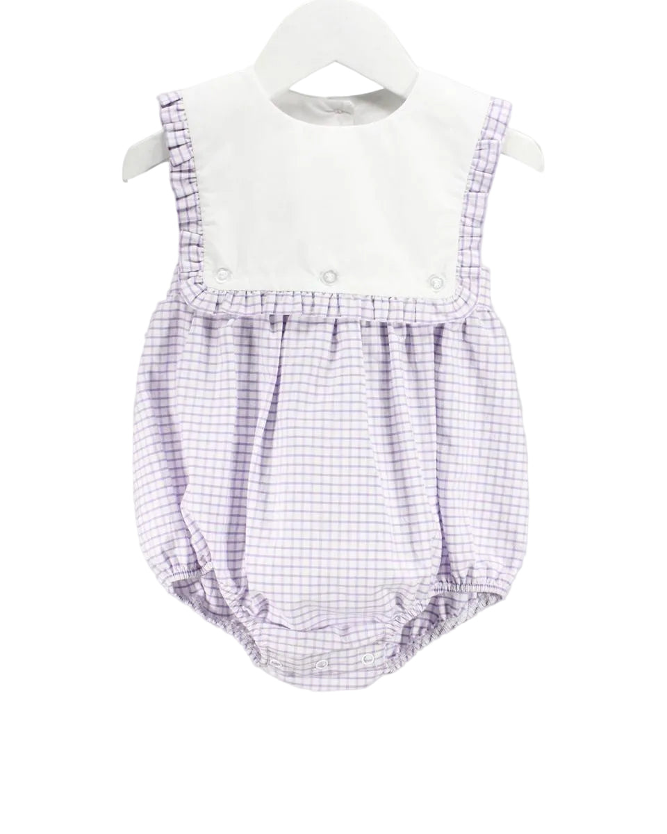 Baby Blessings Purple Gingham Straps Blair Bubble BB1546 5302