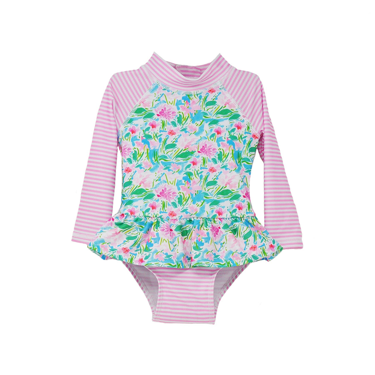 Flap Happy UPF 50 Alissa Infant Ruffle Rash Guard Swimsuit RZIG 5112