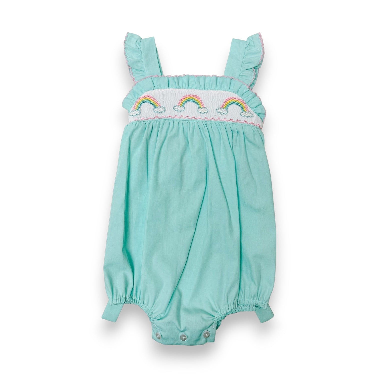 Petit Bebe Rainbow Aqua Poplin Strap Sunbubble 125F-MS26