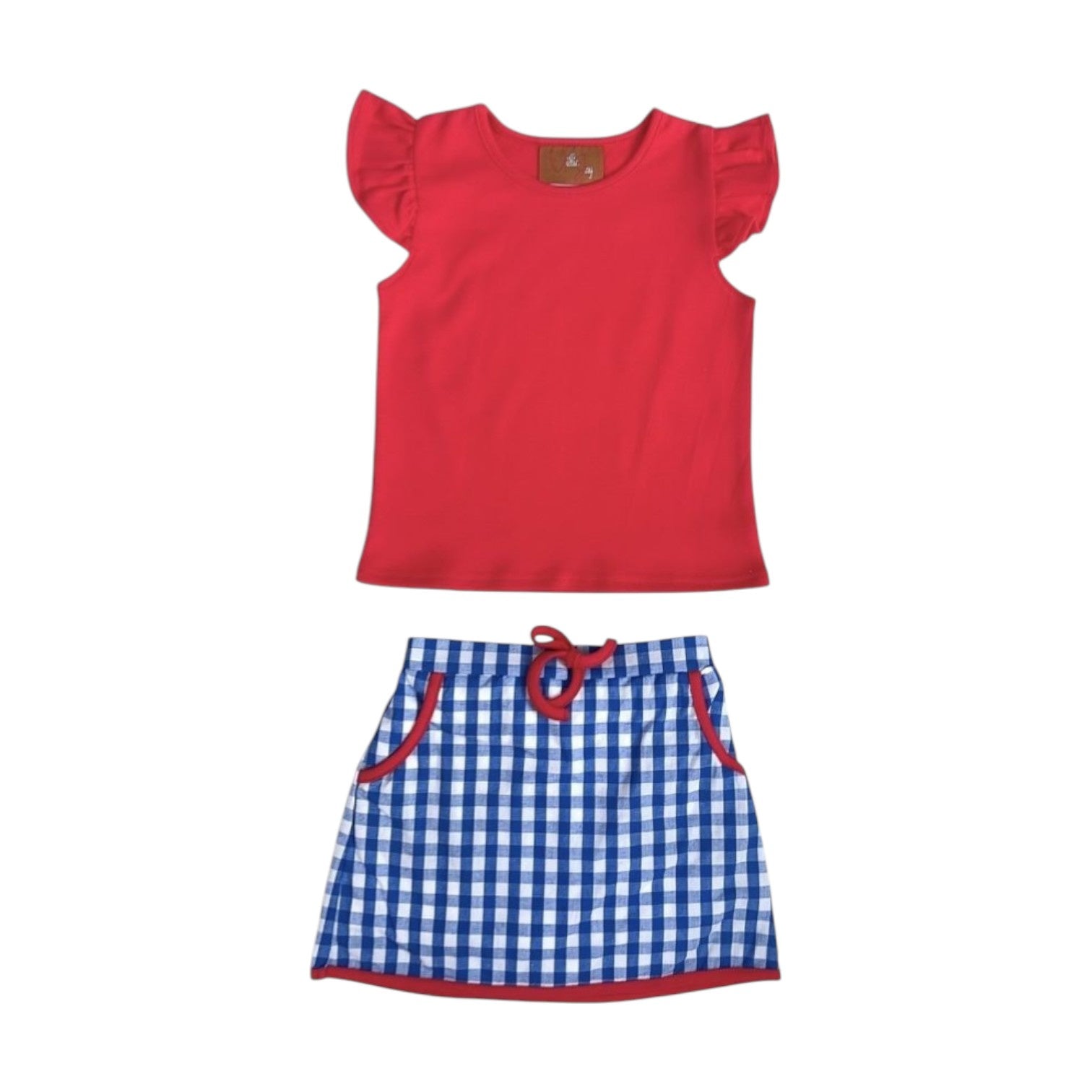 Millie Jay Remi Skort Set Red & Blue 627 5302