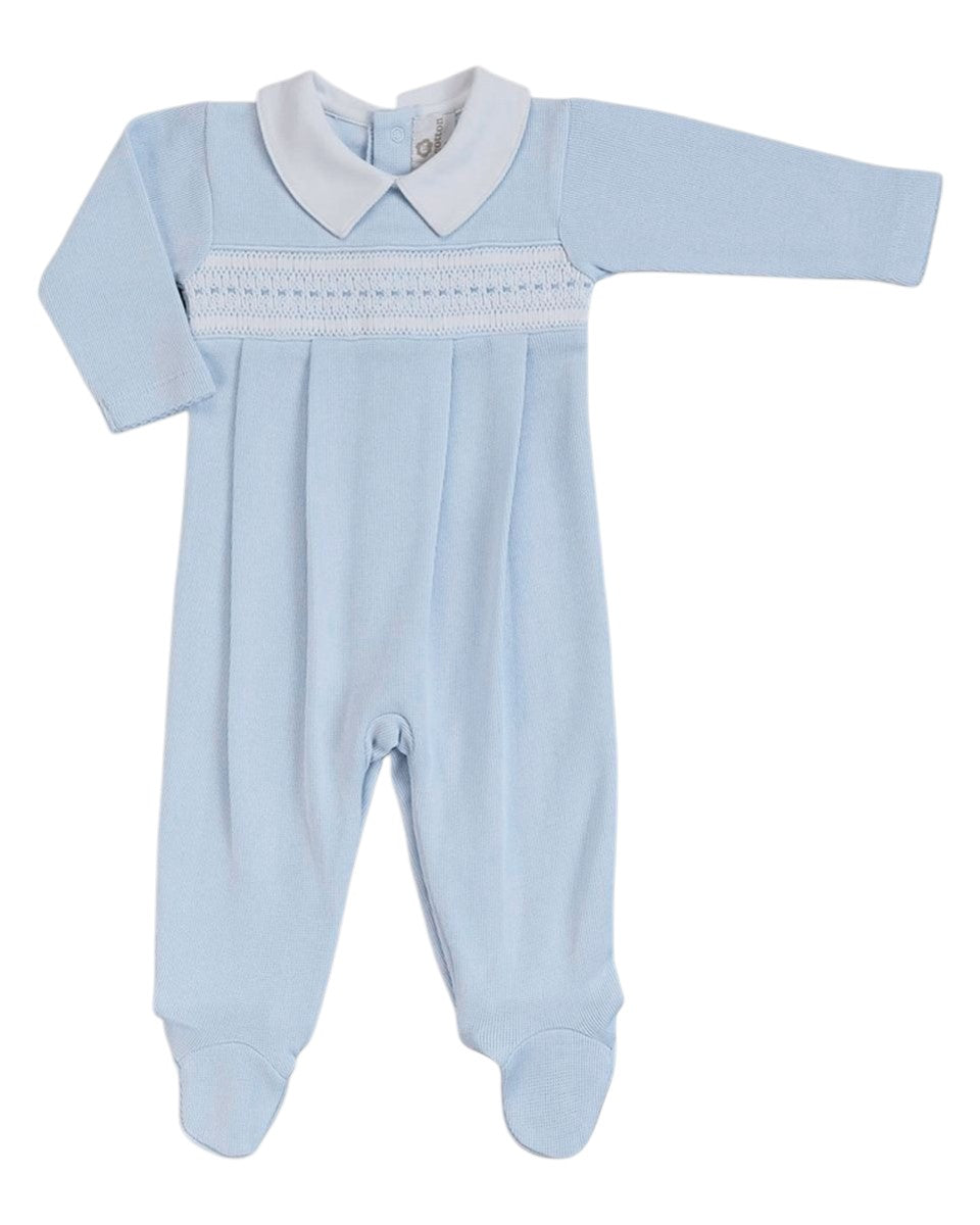 Miocotton Smocked Footie