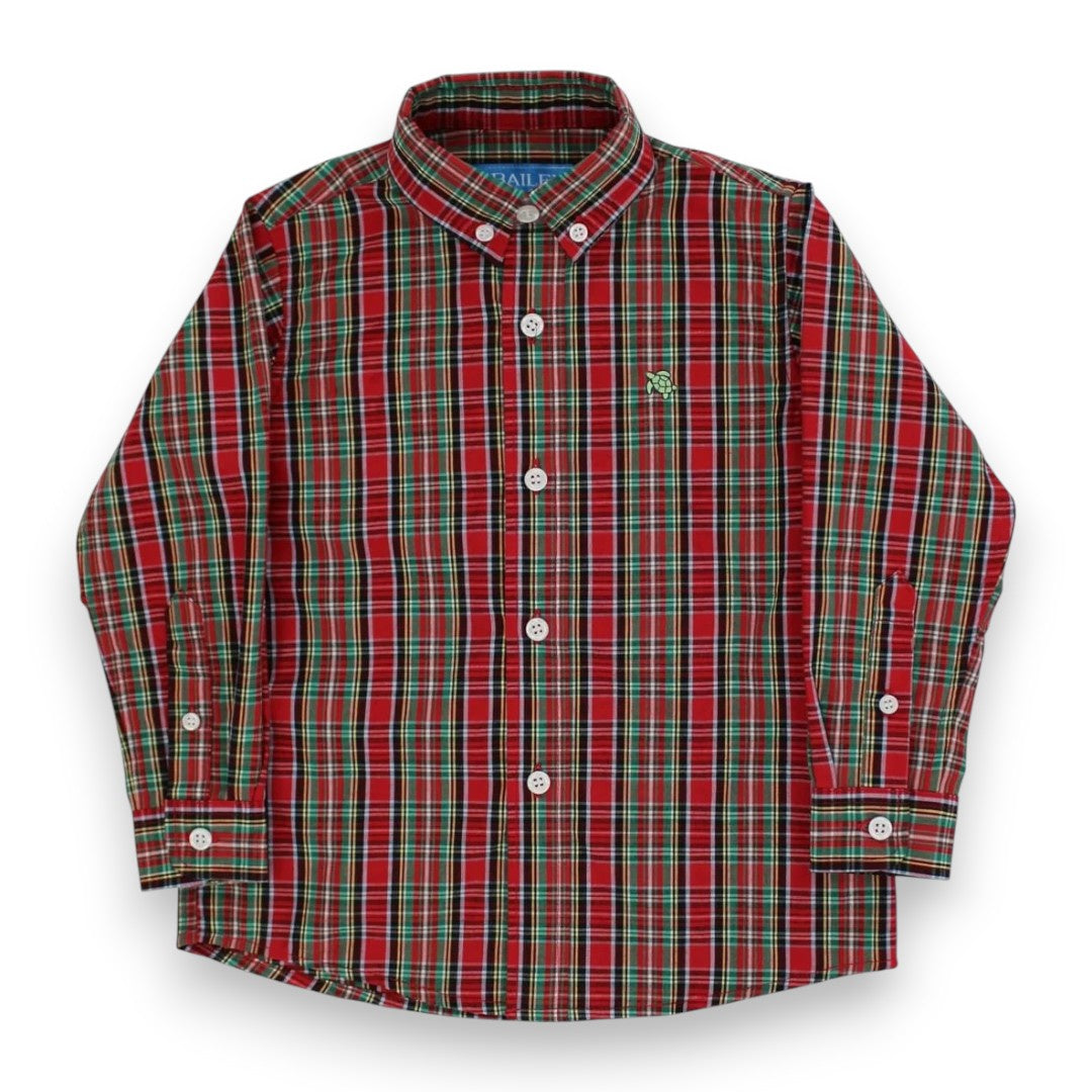 J. Bailey Button Down Shirt Tartan 1028-ROSCOE-670 5309