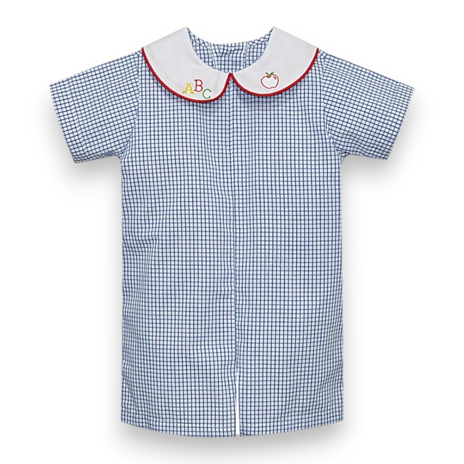 Remember Nguyen Royal Blue William Romper ABC Smocked 2002-R