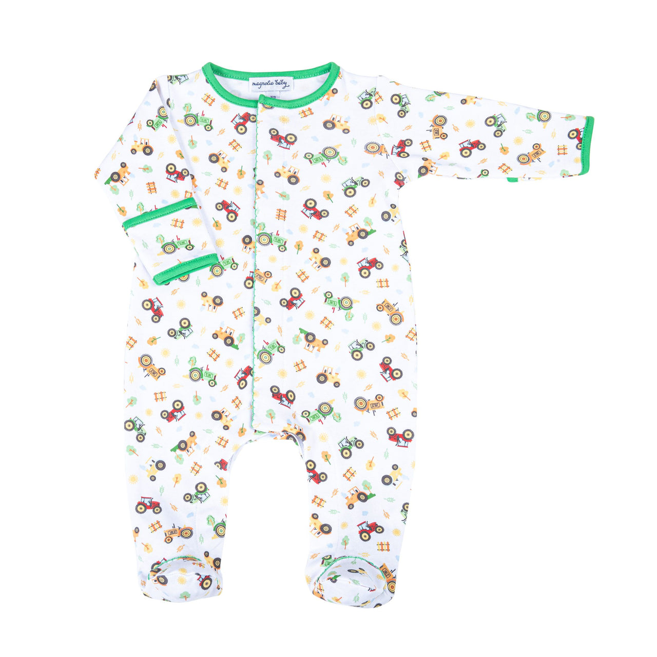 Magnolia Baby Tractor Time Printed Footie 9129-400P 5106