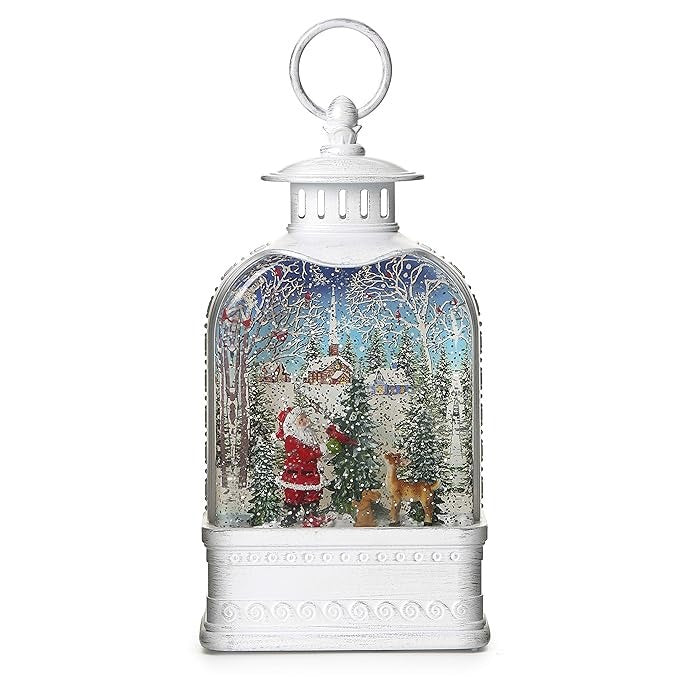 Roman with Trees and Animals Glitter Globe