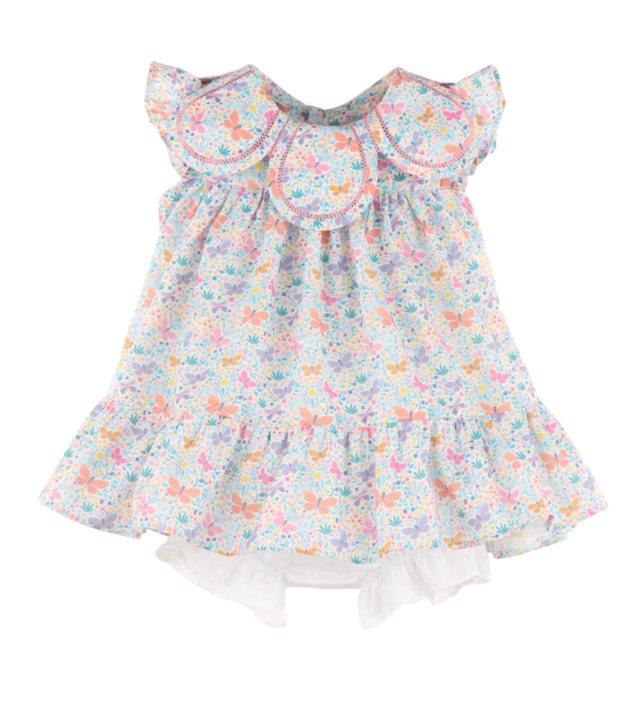 Sophie & Lucas Butterfly Ruffle Petal Dress Print SL3835 5202