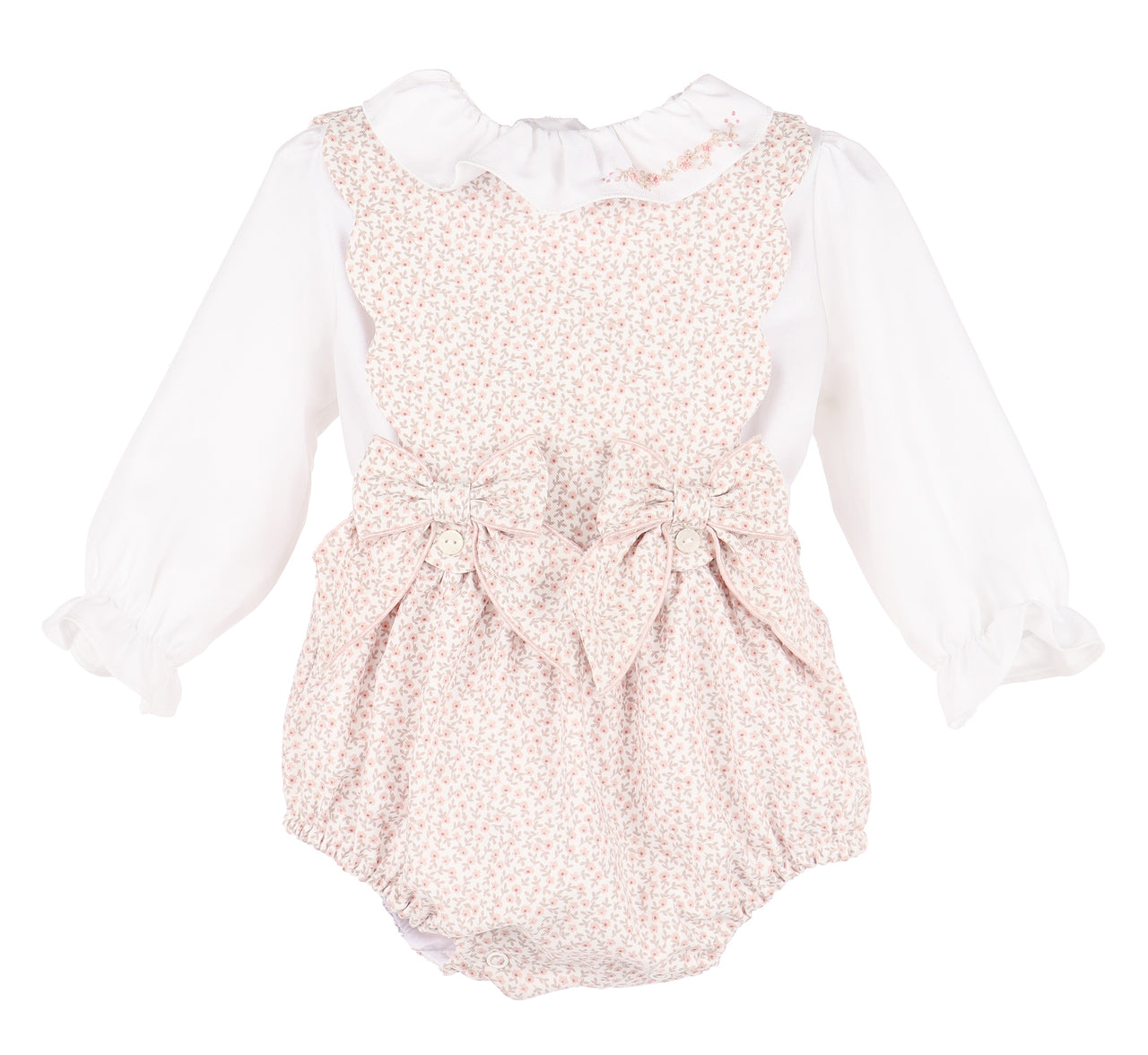Sophie & Lucas BB Blooms OG Girl Overall Pink SL3905 5207