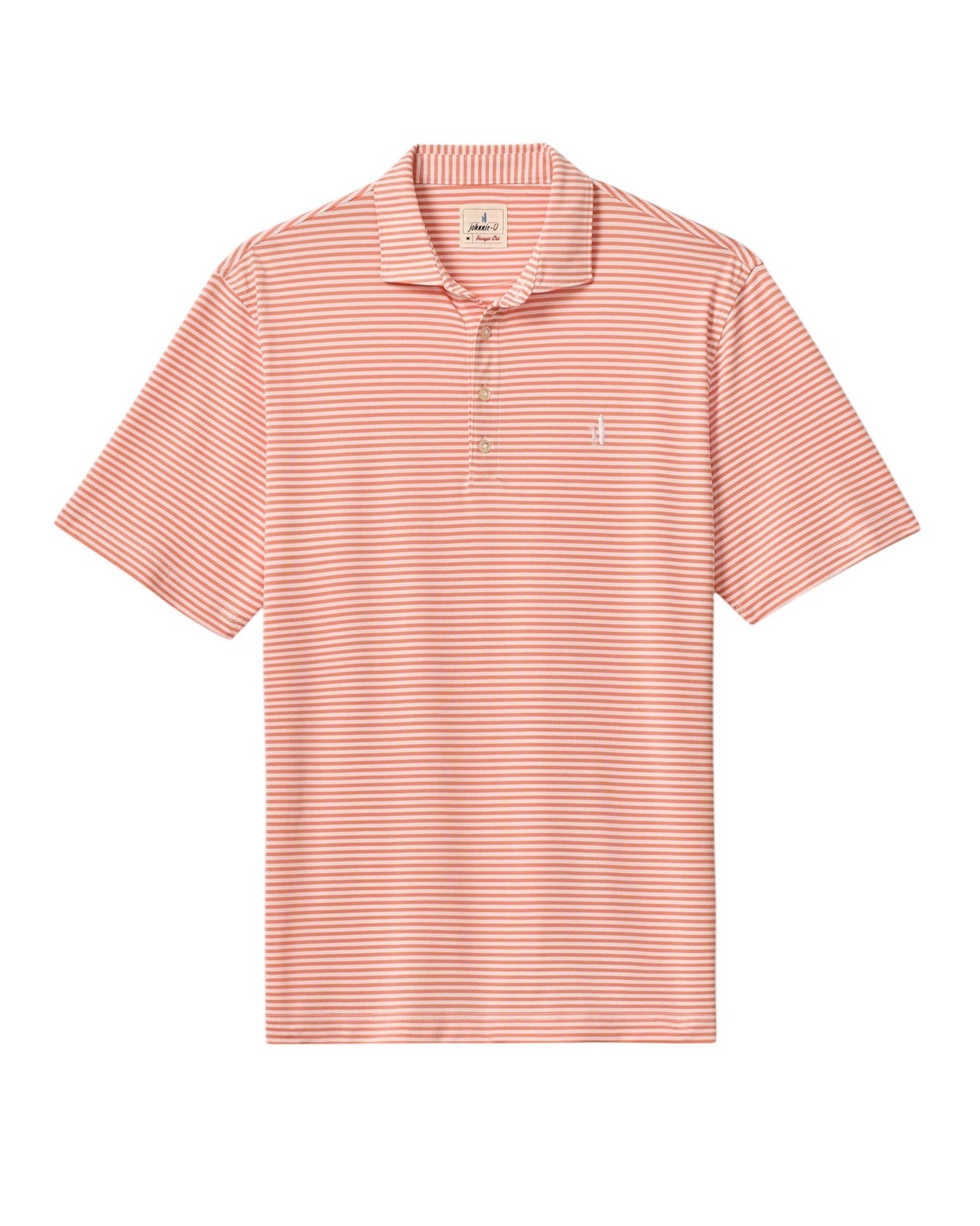 Johnnie-O Hunter Polo Madras Orange Stripe JBPO100830 5202