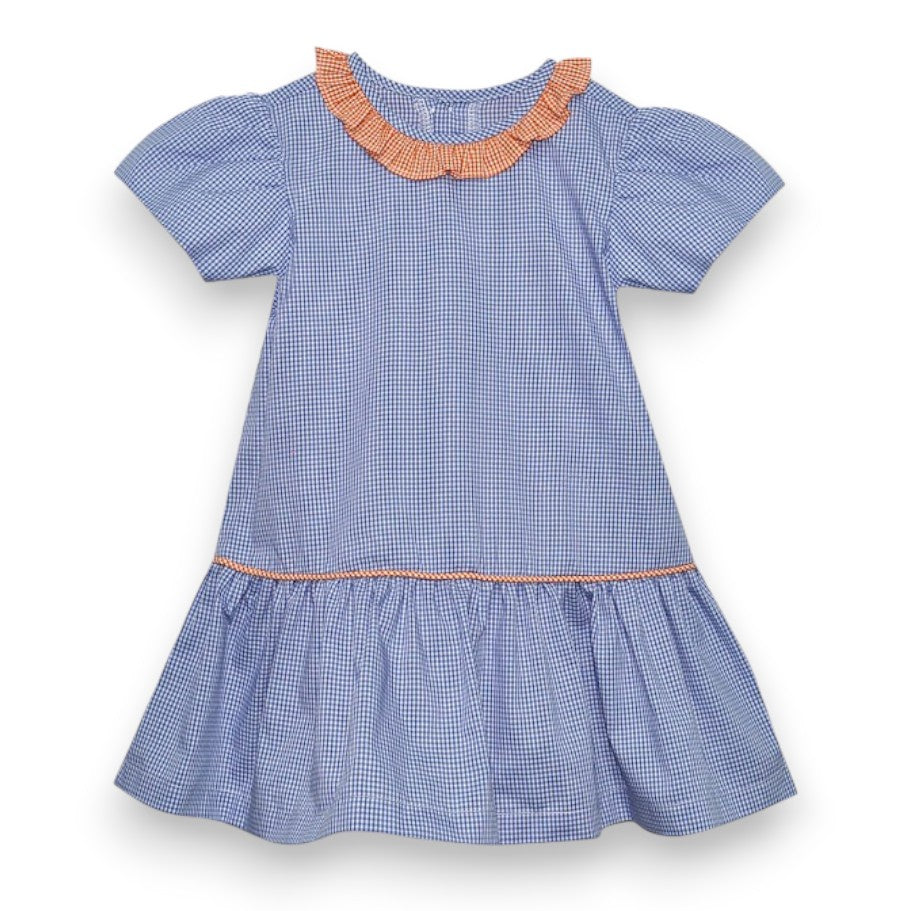 Southern Saturday Navy/Orange Dress SS468-D