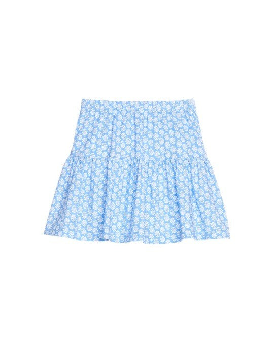 Bisby Sally Skort Periwinkle Block Print 5302