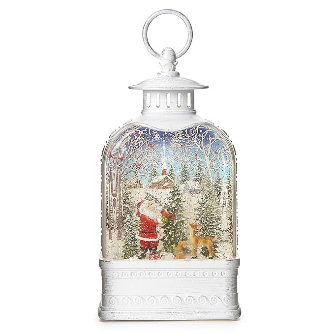 Roman with Trees and Animals Glitter Globe