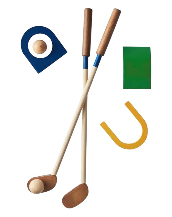 MudPie wood golf set