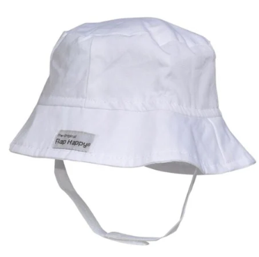 Flap Happy Bucket Hat White