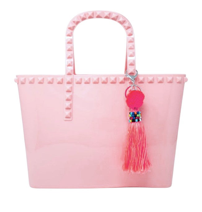 Tiny Treats Jumbo Jelly Tote Bag - Pink