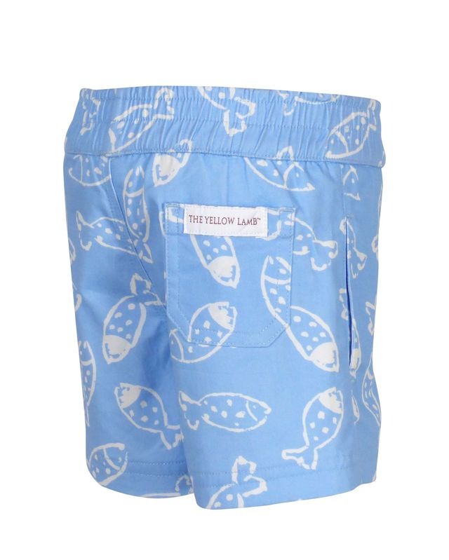 The Yellow Lamb Sebastian Pull On Short:  Ocean Breeze 5301
