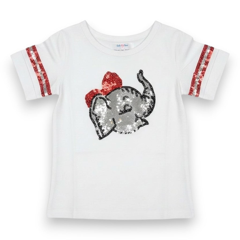 Lulu Bebe Sequin Team Elephant Shirt