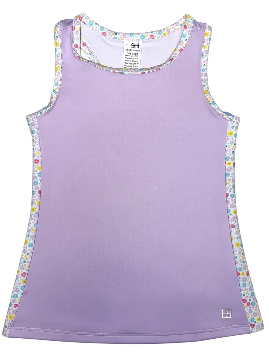 Set Athleisure Drew Tank Petal Purple, Sunny Day Floral 5302