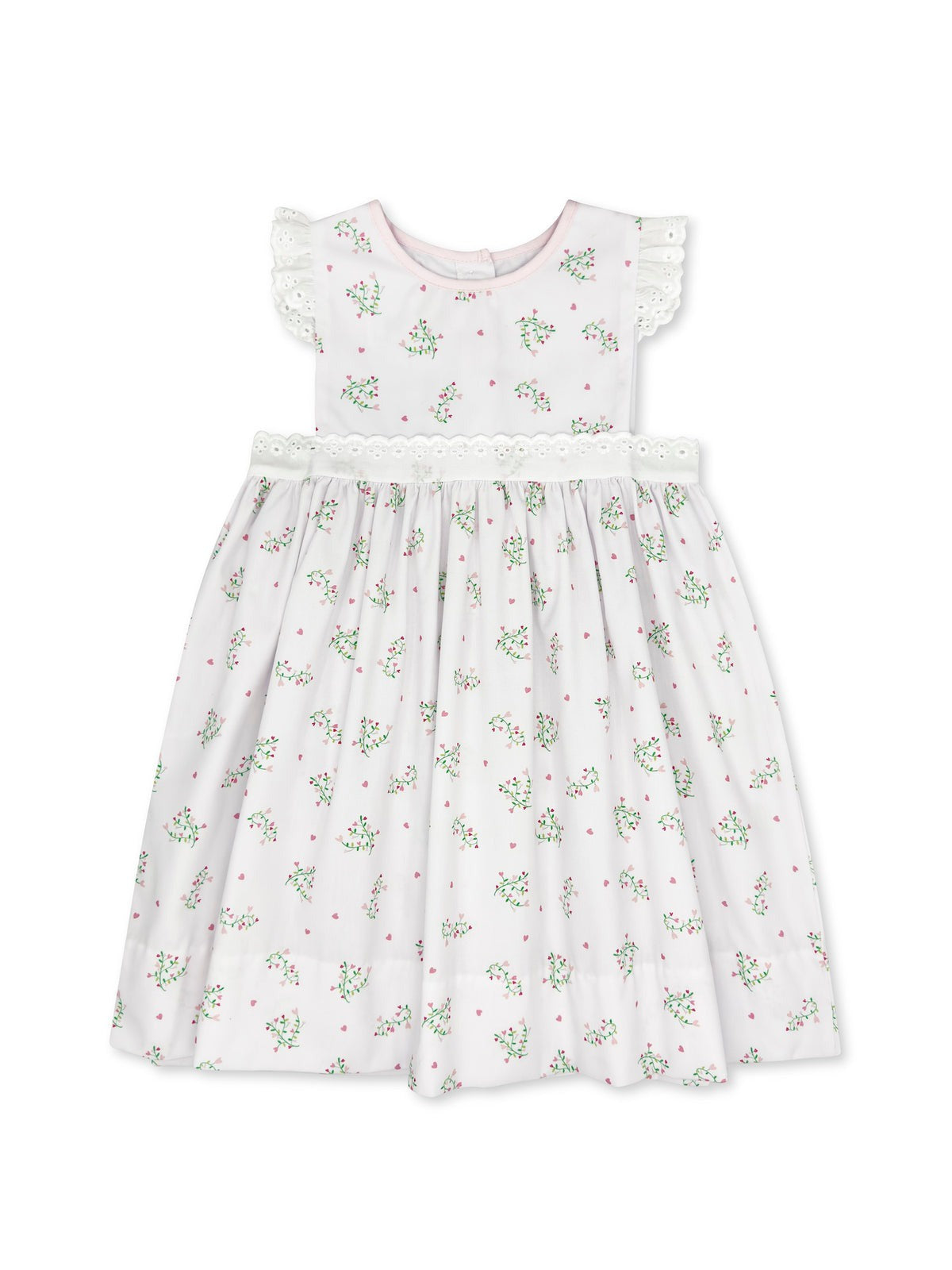 Lullaby Set Pinafore Dress Love You Bunches, Peony Pink 5202