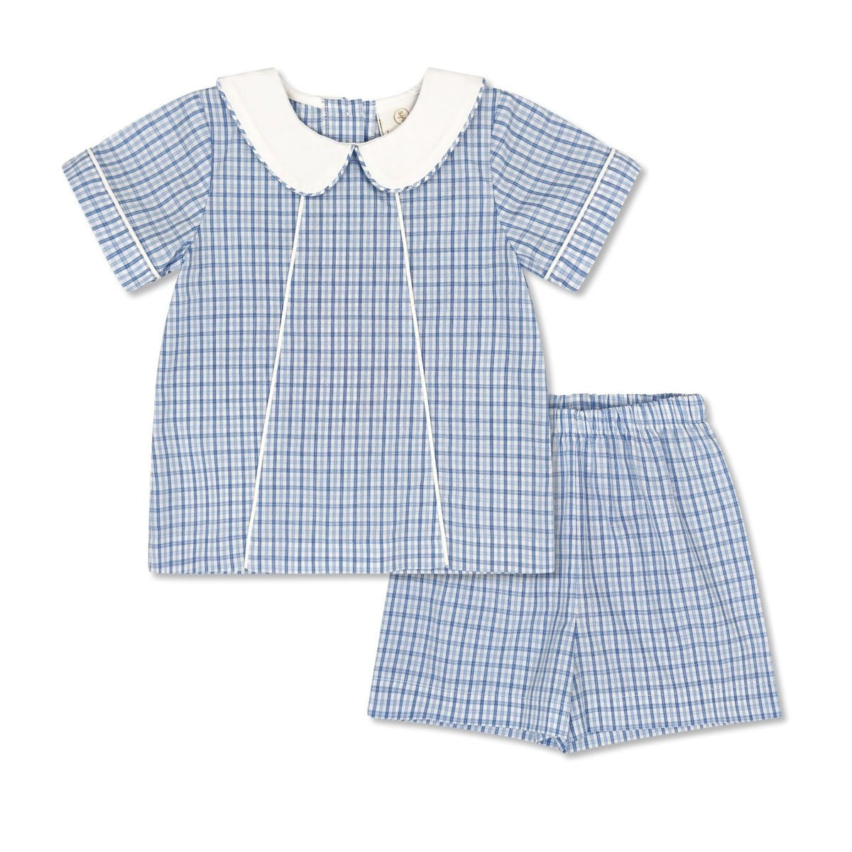 Lullaby Set Adam Short Set Billings Blue Plaid 5201