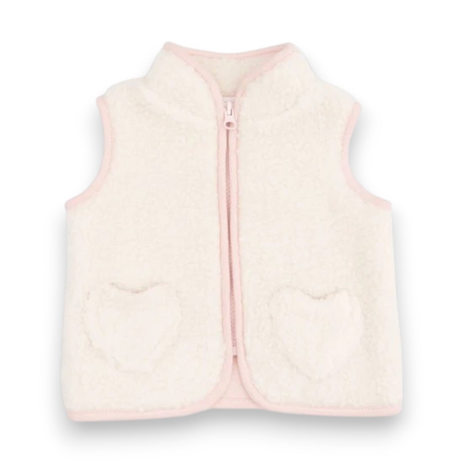 Angel Dear Sherpa Zip Vest