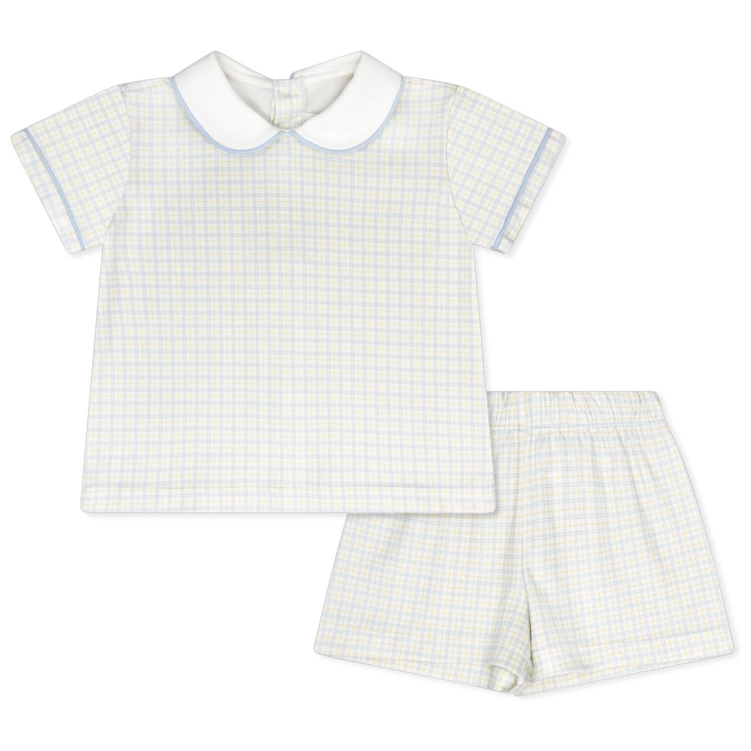Lullaby Set Sibley Short Set Cornflower Check 5301