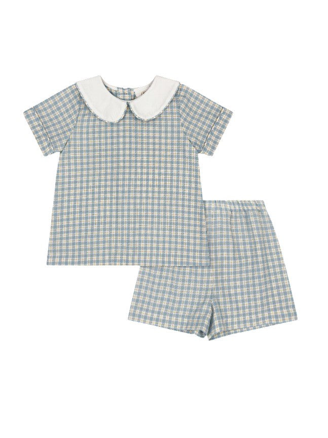 Lullaby Set Sibley Short Set Sturbridge Plaid 5208