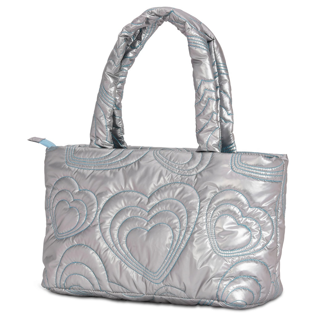 Iscream Shimmering Heart Overnight Bag