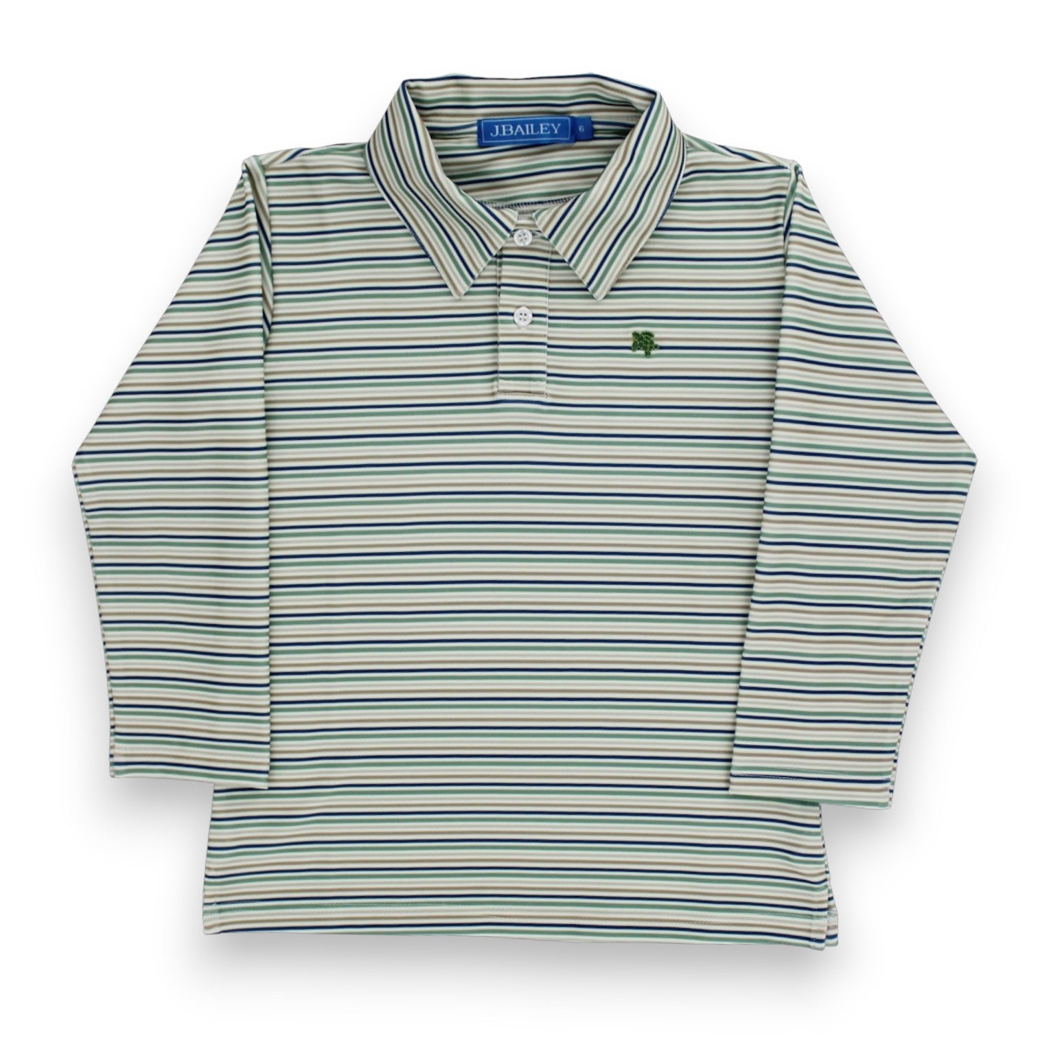 J. Bailey L/S Striped Performance Polo